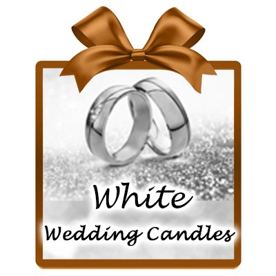White Wedding Candles