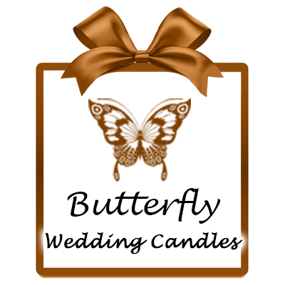 Butterfly Wedding Candles