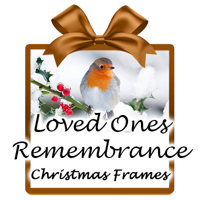 Personalised Christmas remembrance candles
