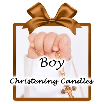 Christening Candles for Boys