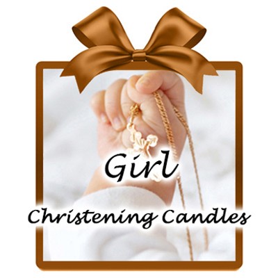 Christening Candles for Girls