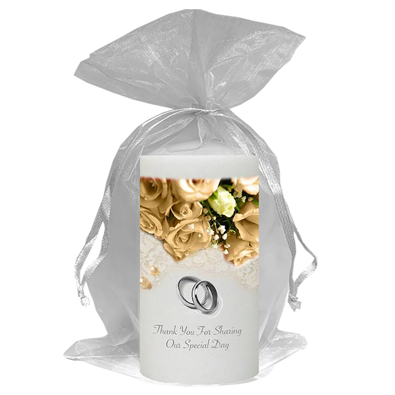 Customised Thank you Wedding Favour - Pearl
