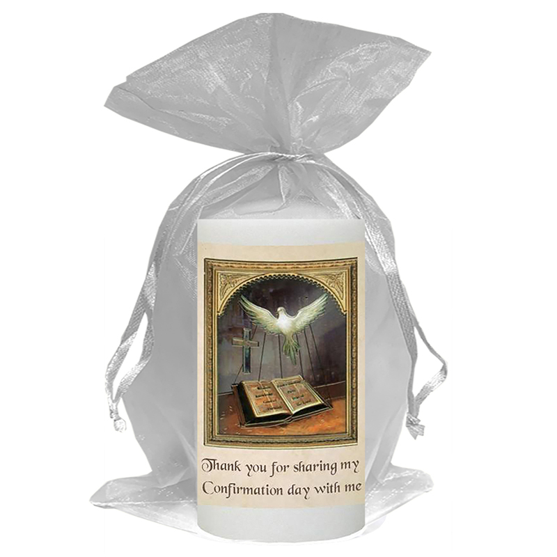 Peronsonalised Confirmation Thank you Favour - Dove & Bible Gold