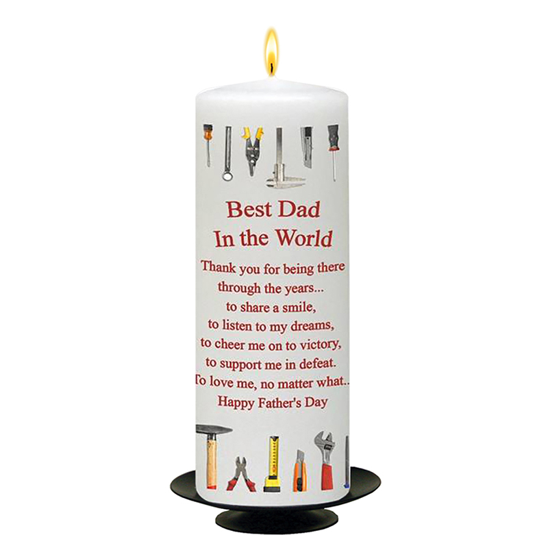 Customised Fathers Day Gift Candle - Best Dad