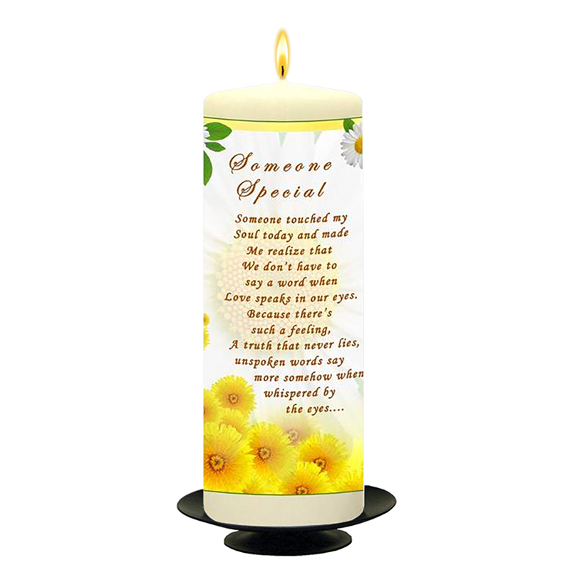 Personalsied Inspirational Candle Gift - Sayings Someone Special