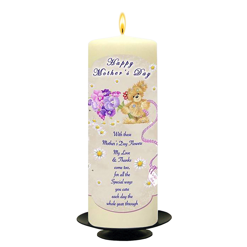 Customised Mothers Day Candle Gift - Daisys