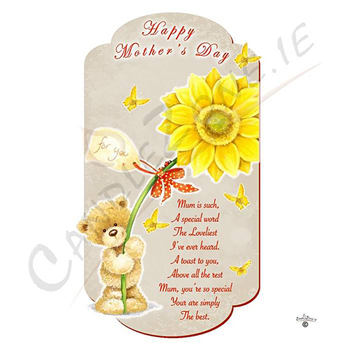 Customised Mothers Day Candle Gift - Sunflower