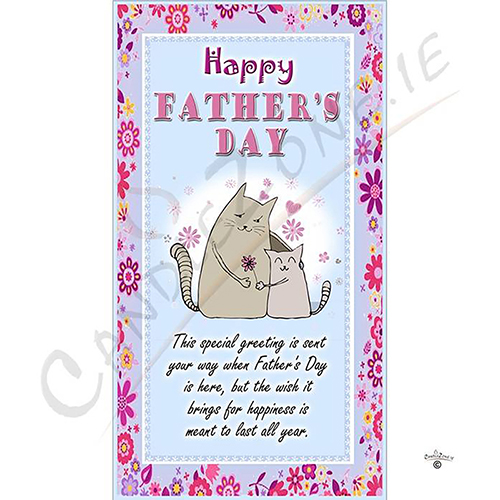 Customised Fathers Day Gift Candle - Kitten Love