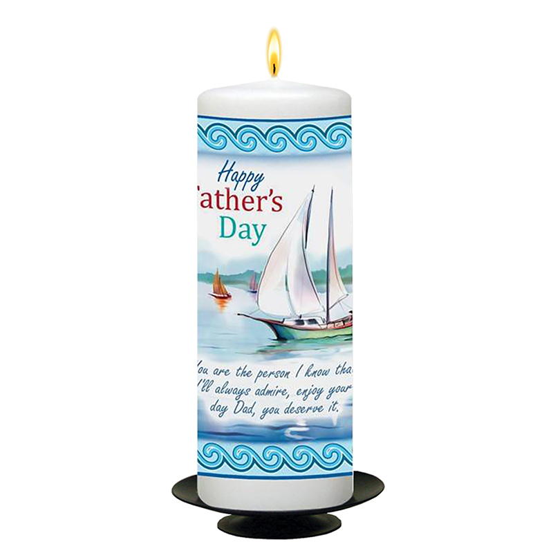 Customised Fathers Day Gift Candle - Sailing Dad