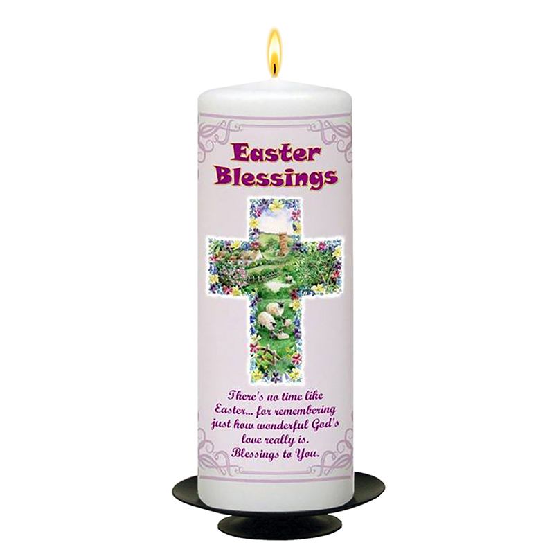 Personalatised Easter Gift Candle - Meadow & Sheep