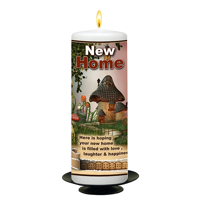 Customised New Home Candle Gift - Mushroom House