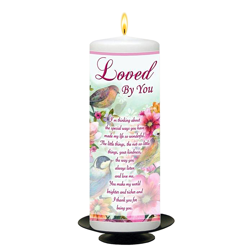 Personalsied Inspirational Candle Gift - Sayings Range Loved by You