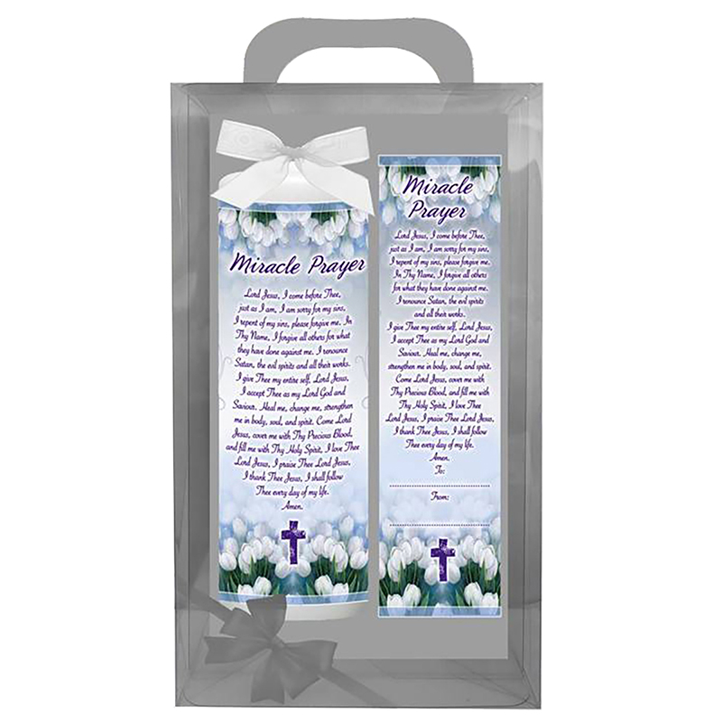 Personalsied Inspirational Candle Gift - Miracle Prayer
