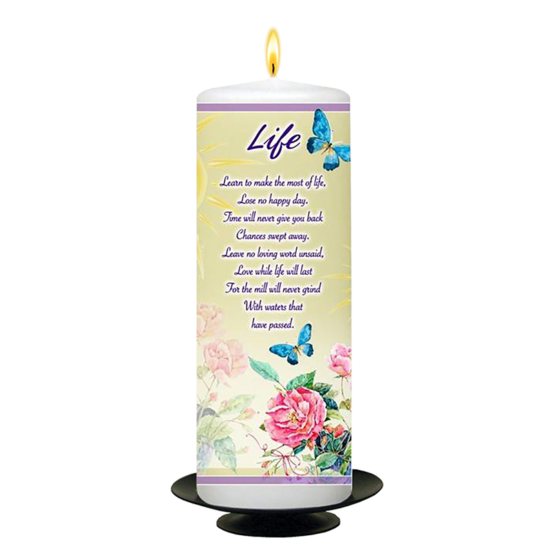 Personalsied Inspirational Candle Gift - Sunlight Life