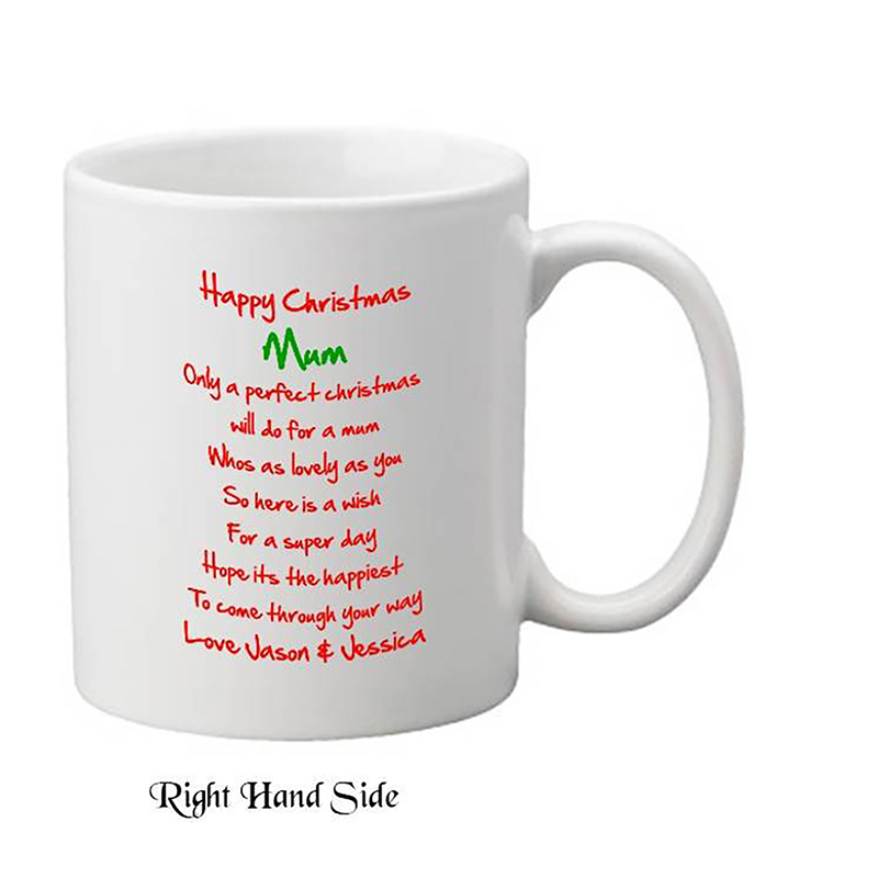 Customised Chritsmas Mug Gift - Mum & Santa