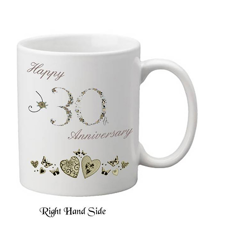 Customised Wedding Annversary Mug - 30th Anniversary