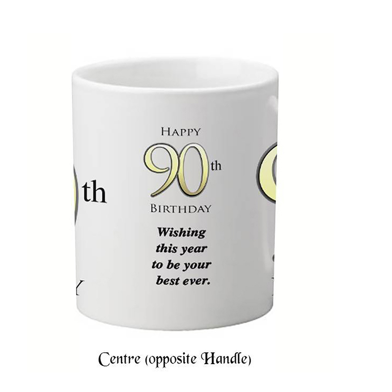Customised Birthday Mug Gift - Happy 90th Birthday
