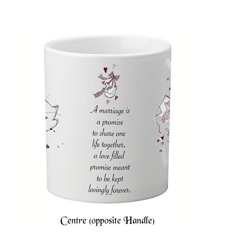 Customised Mug Gift - Mr & Mrs Over the Threshold Mugs (Set of Two)