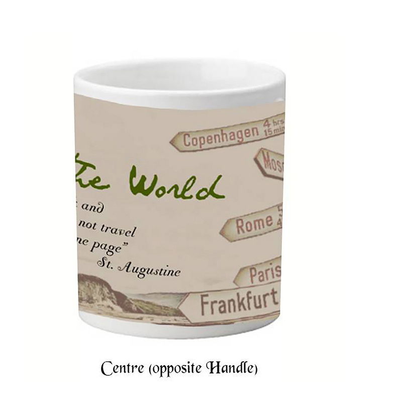 Customised Mug Gift - Travel the World Customised