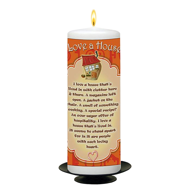 Customised New Home Candle Gift - I Love A House