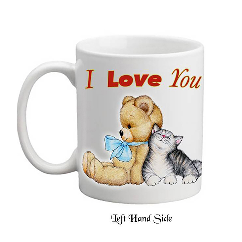Customised Mug Gift - Bear & Cat Mug