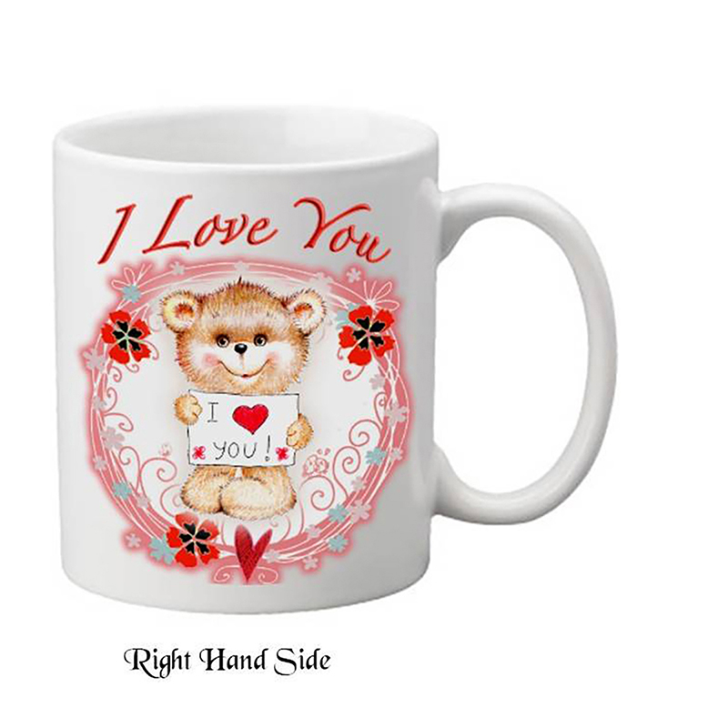Customised Mug Gift - I Love You Teddy