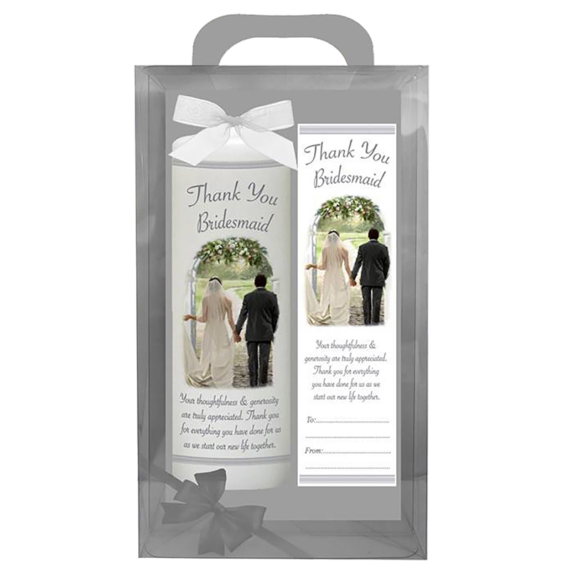 Customised Wedding Thank you Candle Gift - Together Forever - Bridesmaid