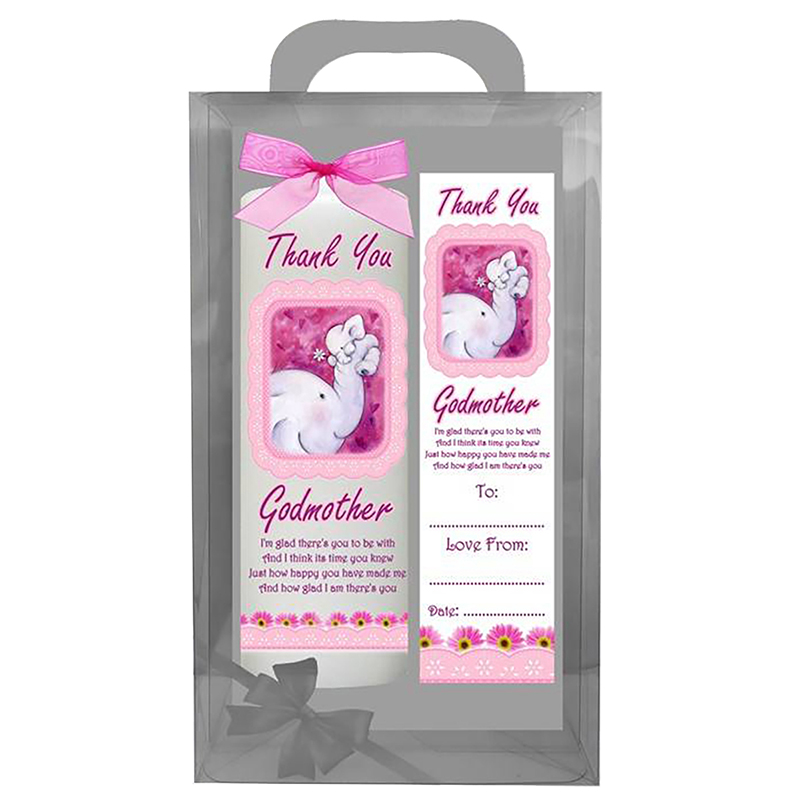 Customised Godmother Candle Gift - Elephant