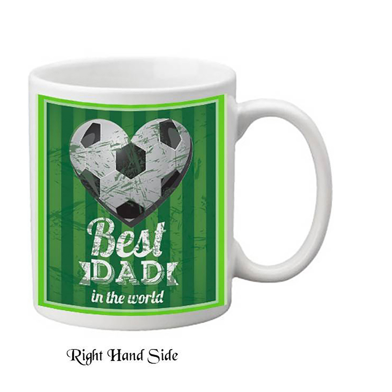 Customised Slate & Mug Gift - Football Heart Badge
