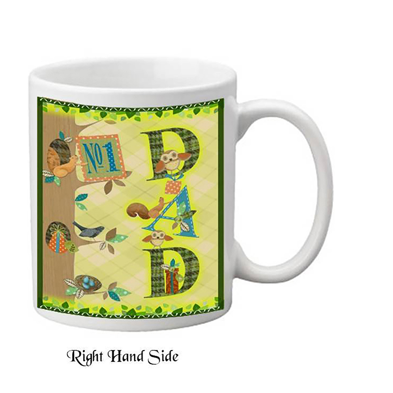 Customised Slate & Mug Gift - No. 1 Dad Tree & Animlas Mug & Slate Gifts