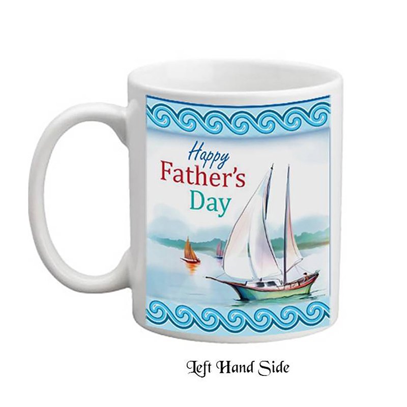 Customised Slate & Mug Gift - Sailing Dad