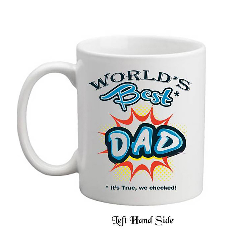 Customised Slate & Mug Gift - Worlds Best Dad