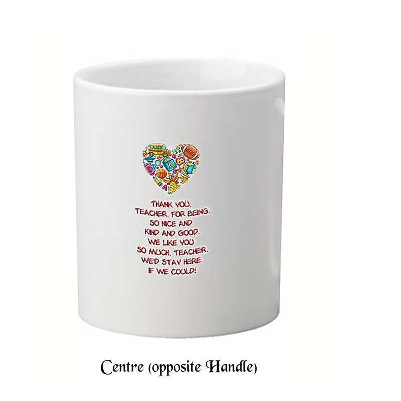 Customised Thank You Teacher Mug Gift - Heart of School