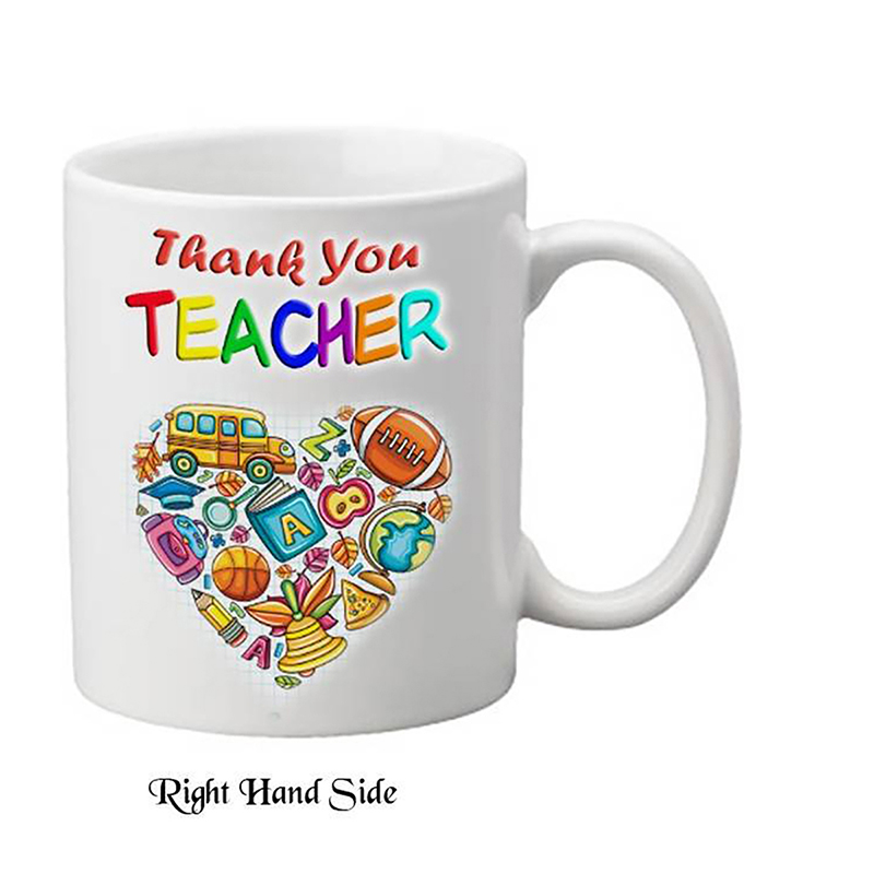 Customised Thank You Teacher Mug Gift - Heart of School