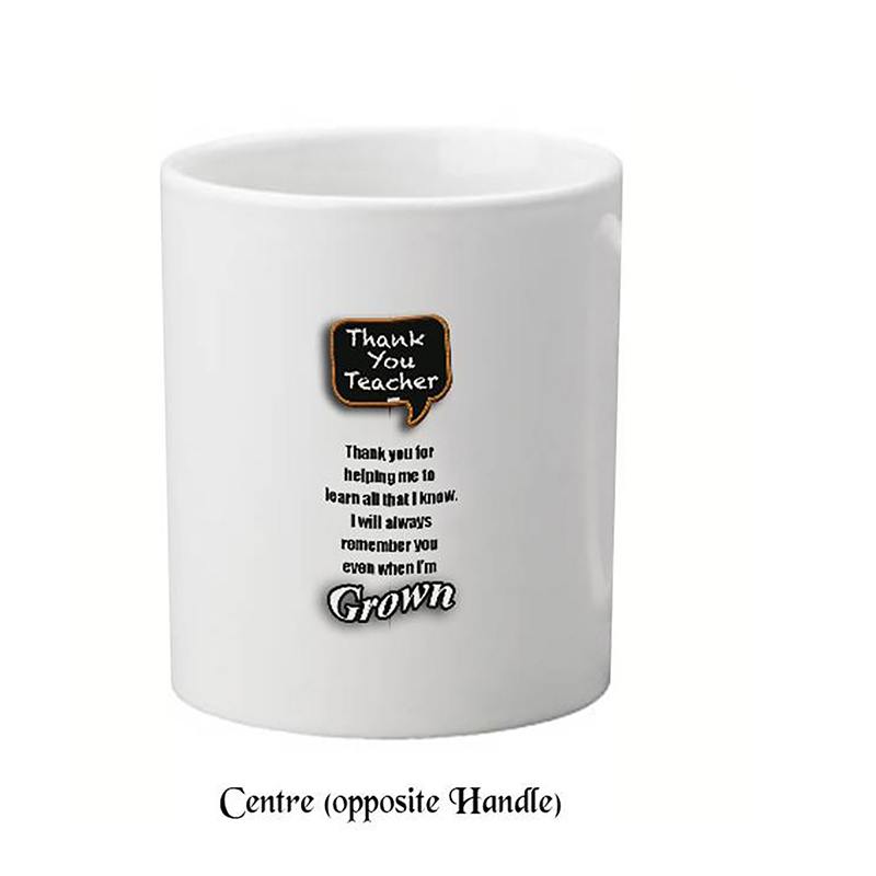 Customised Thank You Teacher Mug Gift - Grown Up
