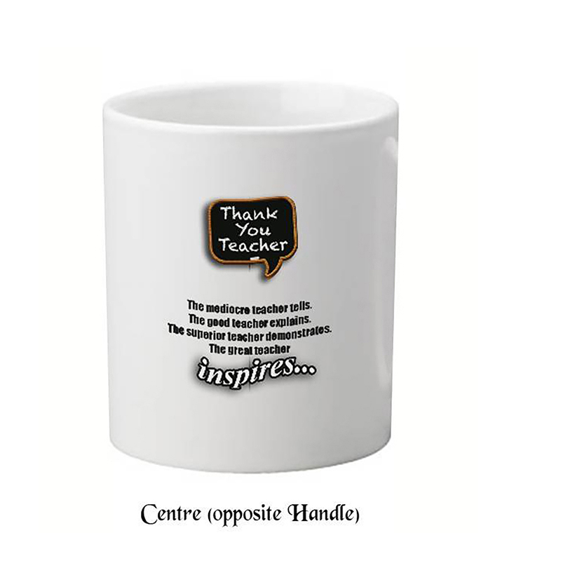 Customised Thank You Teacher Mug Gift - Inspires Me