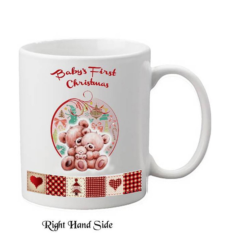 Babys First Christmas Mug - Xmas Teddies