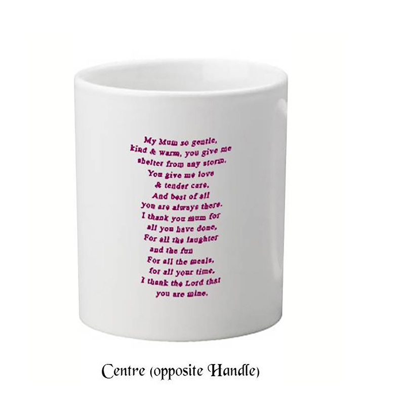 Customised Mothers Day Mug Gift - Butterflies & Flowers