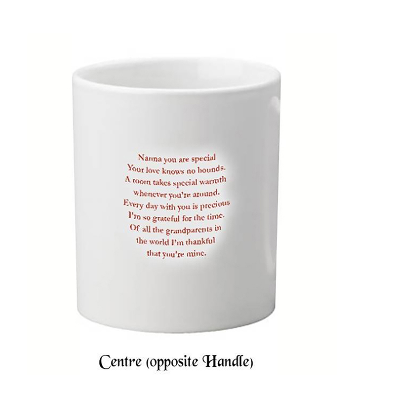 Customised Mothers Day Mug Gift - Nanna & Red Roses
