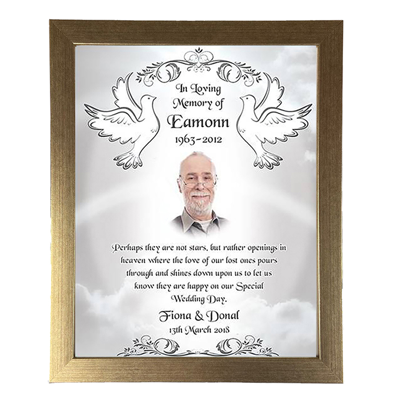 Wedding Remembrance Frame - Wedding Wish Photo Remembrance