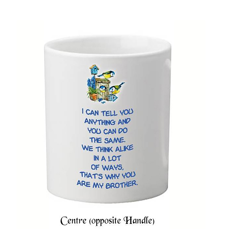 Customised Birthday Mug Gift - Birds & Brother