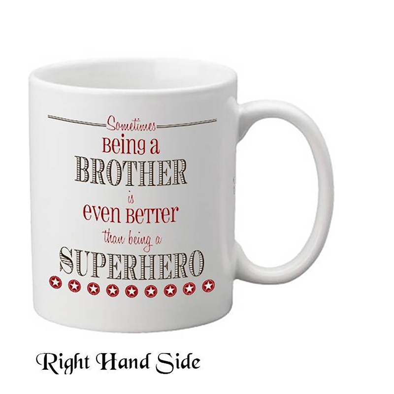 Customised Mug Gift - Red Star Superhero Brother