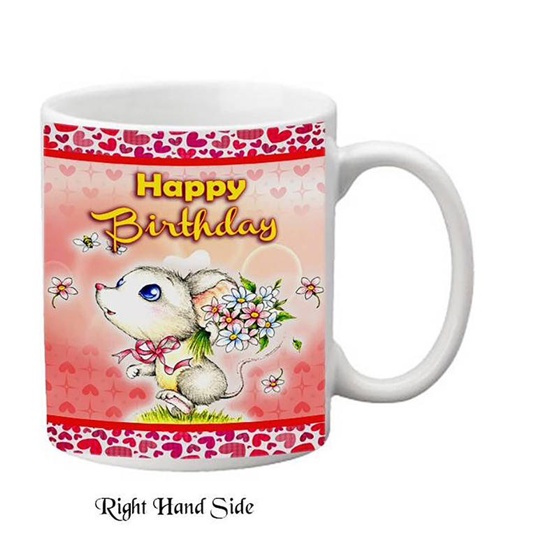 Customised Birthday Mug Gift - Cutie Flowers