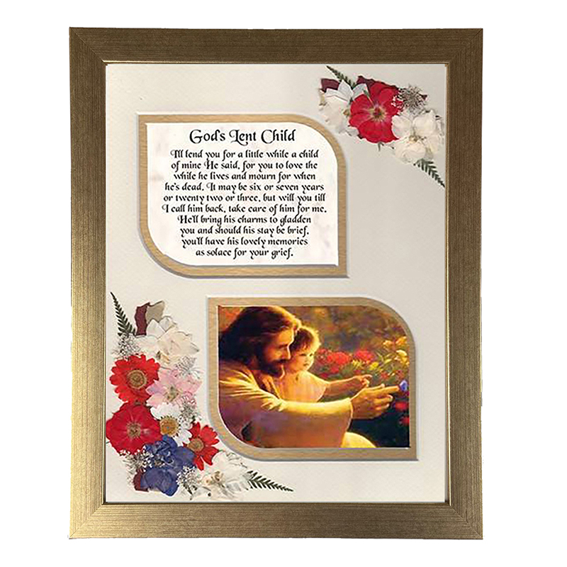 Remembrance Frame - God's Lent Child (Male)
