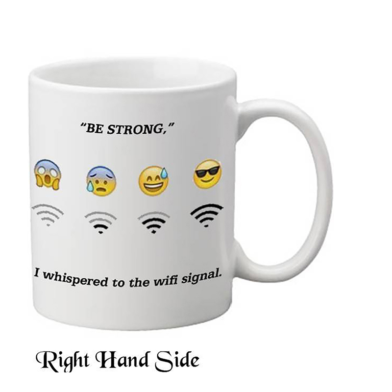 Customised Mug Gift - Need Wifi Emoji Mug