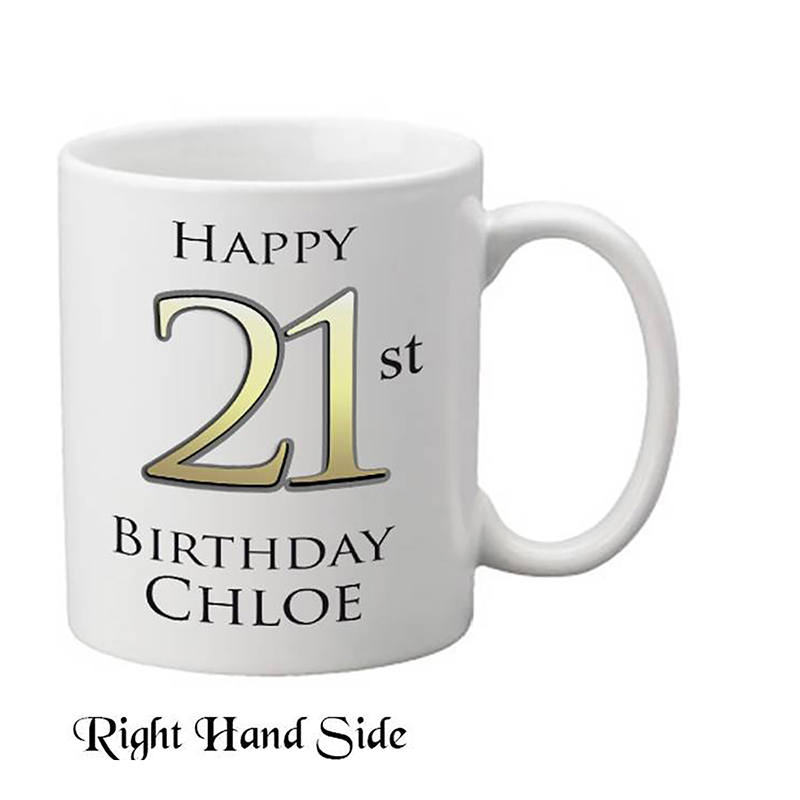 Customised Birthday Mug Gift - Happy 21st Birthday