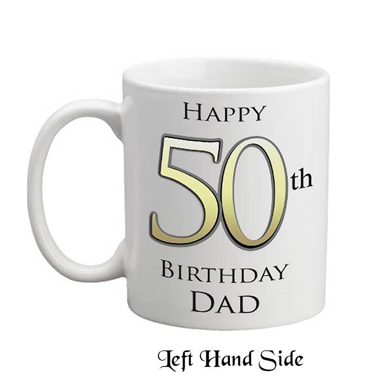 Customised Birthday Mug Gift - Happy 50th Birthday