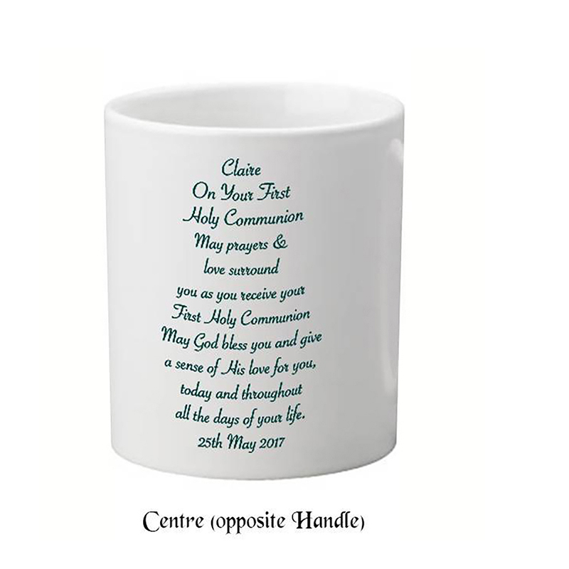 Customised Communion Mug Gift - Bible & Gloves