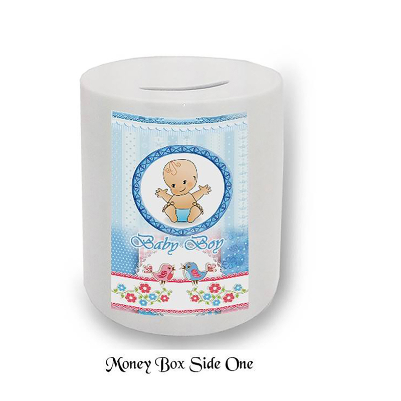Customised Money Box Gift - Baby Boy