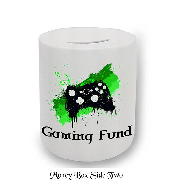 Customised Money Box Gift - Gaming Money